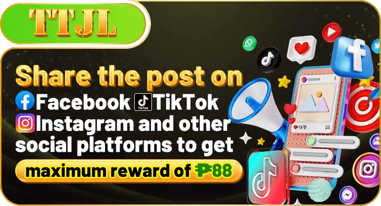 Share the post on Facebook, TikTok, Instagram and other social platforms to get a maximum reward of ₱88
